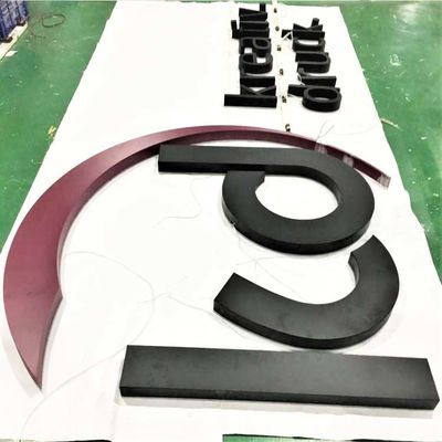 빌딩 정면 3d 후면 발광 서한은 6500K에 서명합니다