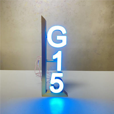 금 반사경 주택 번호 부호 호텔 문 번호판 DC12V