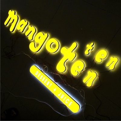 광고 숍프론트는 아크릴 서한 신호 12VDC를 이끌었습니다