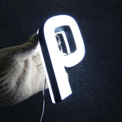 신호 AC110V-240V에 글자를 써넣는 주도하는 아크릴 편지 스테인레스 강을 밝히는 더블 면들