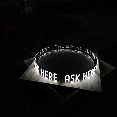 레스토랑 호텔을 위해 밝혀진 6500K 주도하는 채널 레터 흔적 앞