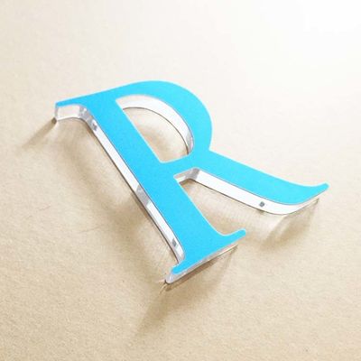 UV 인쇄를 가진 실내 사무실 로고 3D 편지 표시 2mm 아크릴 알파벳