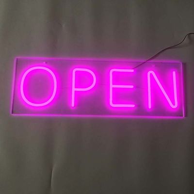 브랜드명 핑크색 바 열린 네온 사인 50000-80000 시간 수명