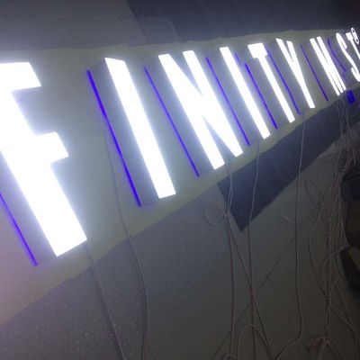 벽은 판매점을 위한 3-5mm 아크릴 상점 정면의 간판 앞 밝혀지는 채널 레터를 탑재합니다