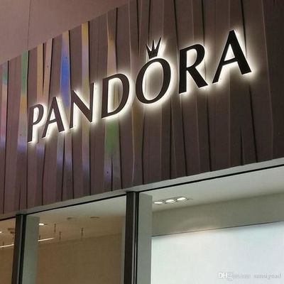 야외 IP65 상점 정면의 간판 앞 밝혀지는 채널 레터