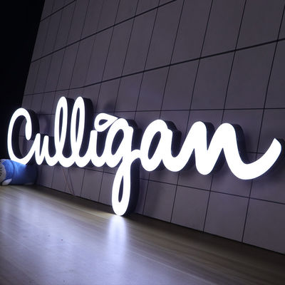 야외 IP65 상점 정면의 간판 앞 밝혀지는 채널 레터