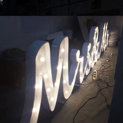 웨딩 장식 차양 서한 신호 금속 색칠한 CE ROHS