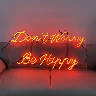 야외 맞춘 네온 사인 알파벳은 12VDC 적색 점등에 글자를 써넣습니다