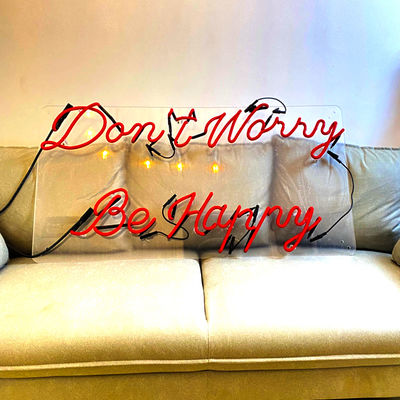 야외 맞춘 네온 사인 알파벳은 12VDC 적색 점등에 글자를 써넣습니다