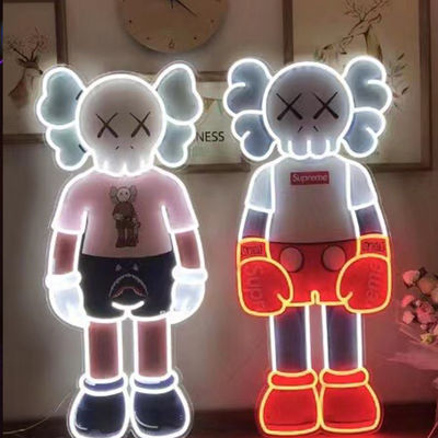 패션 디자인 KAWS 맞춘 네온사인 사인 등 175 밀리미터 190 밀리미터
