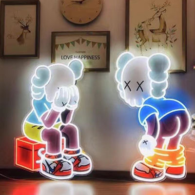 패션 디자인 KAWS 맞춘 네온사인 사인 등 175 밀리미터 190 밀리미터