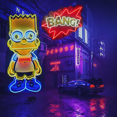 패션 디자인 KAWS 맞춘 네온사인 사인 등 175 밀리미터 190 밀리미터