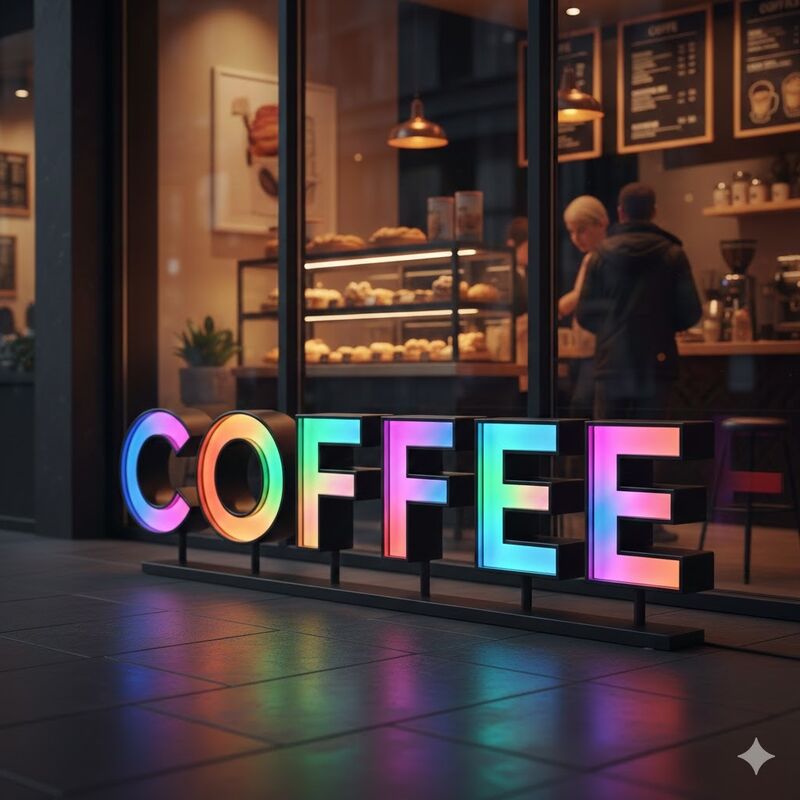 1000시간 수명 LED 채널 문자 표지판 타입 채널 문자 표지판 소매 광고 및 사이니지 솔루션에 적합합니다